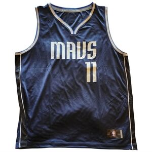 Fanatics Fast Break Tim Hardaway Jr. Mavericks Jersey Navy Blue Size 2XL